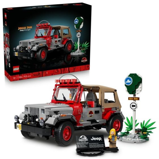LEGO® Jurassic World 77984 Jurassic Park Jeep® Wrangler (Dinosaur,Car Toy,Bricks,Gift)