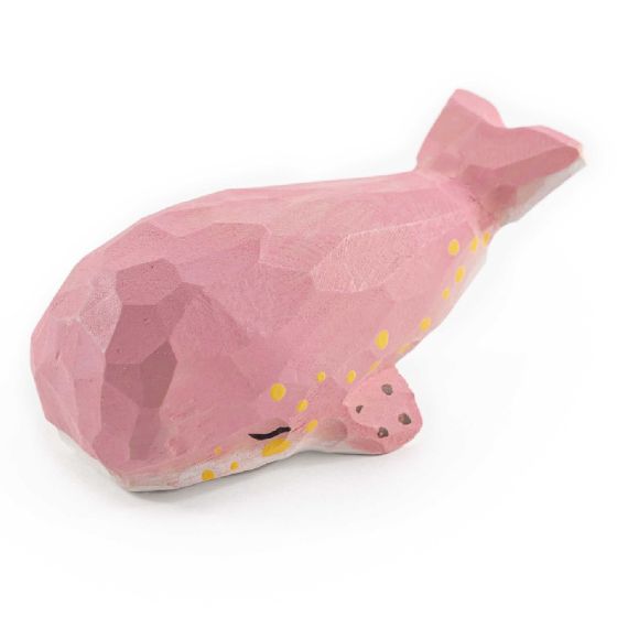 Islandoffer - 椴木雕粉色可愛鯨魚 785571398656