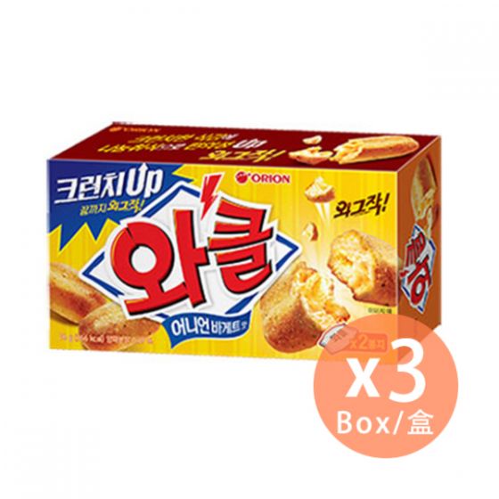 ORION - 洋蔥味法式麵包餅 76g x 3盒 [韓國直送] (8801117147600_3) 8801117147600_3