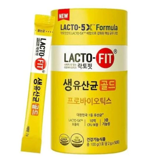 LACTO-FIT 鍾根堂 - 乳酸菌益生菌 最新升級 5X 配方-黃金版 (50條 x 2g) CR-8805915679219