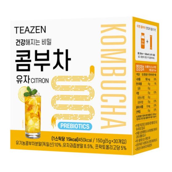 TEAZEN - 益生菌康普茶 (柚子味) 30包裝 CR-8809685980322CO