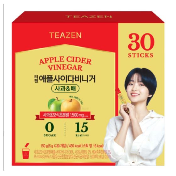 TEAZEN -解脂瘦身蘋果醋 (蘋果和梨) 30包裝 CR-8809685983613CO