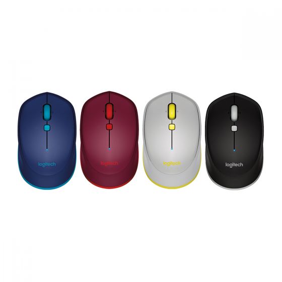 Logitech - 無線滑鼠 M337(藍色/紅色/黑色/灰色) 910-004-all