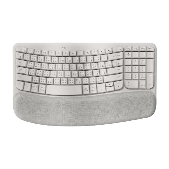 Logitech WAVE KEYS 人體工學鍵盤 (中文版) - 迷霧灰