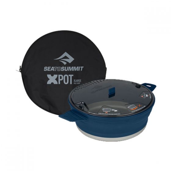 Sea To Summit -摺疊式煮鍋4升(連儲物袋) -AXPOTSS4.0-深藍色 9327868142484
