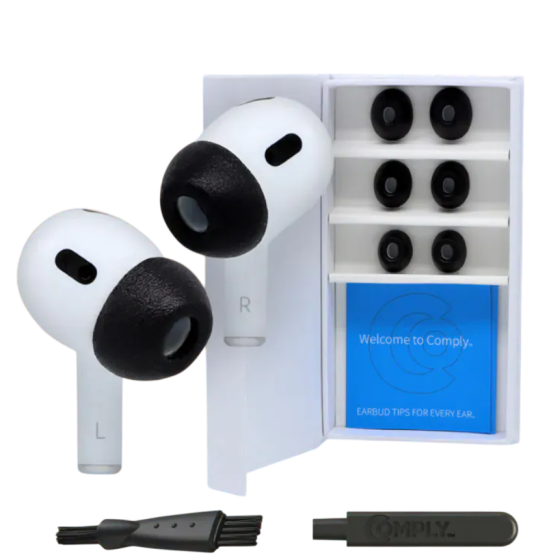Comply - Foam TrueGrip Premium Ear Tips for Apple AirPods Pro Gen 1 & 2 (3pair) (3 size)