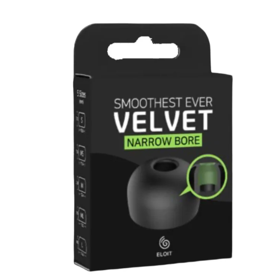 Eloit - VELVET Ear Tips NARROW BORE (3pair) (5 size)