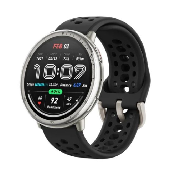 Amazfit - Active 2 智能手錶 - Sport版 [強化玻璃錶面+黑色運動膠帶] A2437_SPORT