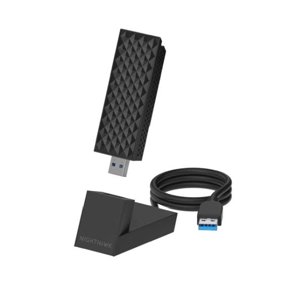 NETGEAR - Nighthawk (A9000) 三頻 BE6500 WiFi 7 USB 3.0 接收器 (適用於Windows 11 PC) A9000
