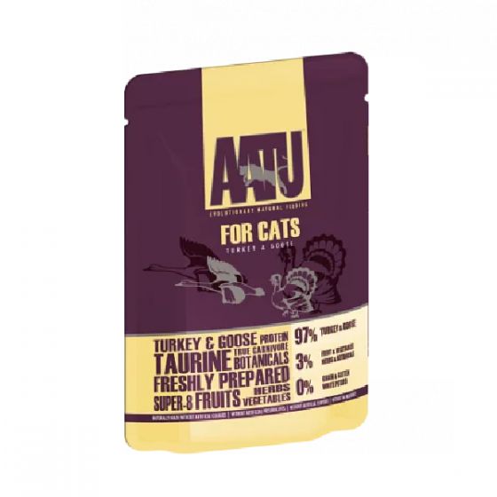 AATU 貓用主食濕食包- 火雞+鵝 85g aa-turkey-goose85g