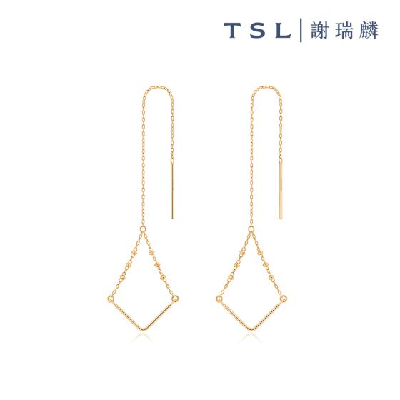 TSL|謝瑞麟 - 18K玫瑰色黃金耳環 AG701