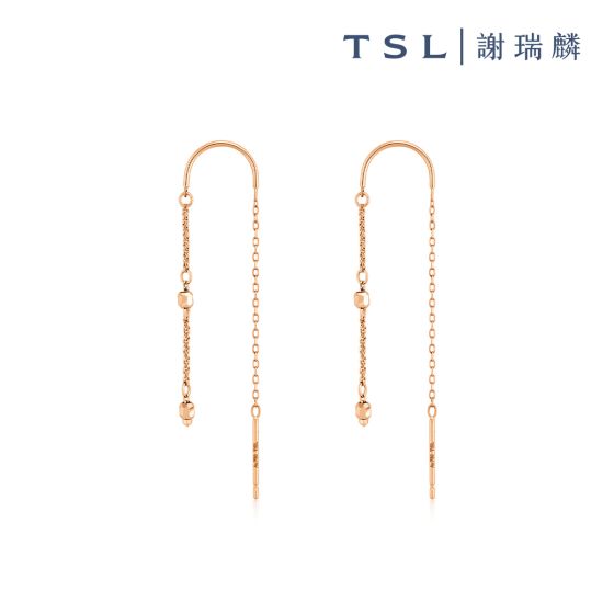 TSL|謝瑞麟 - 18K玫瑰色黃金耳環 AG702 AG702-NANA-R-XX