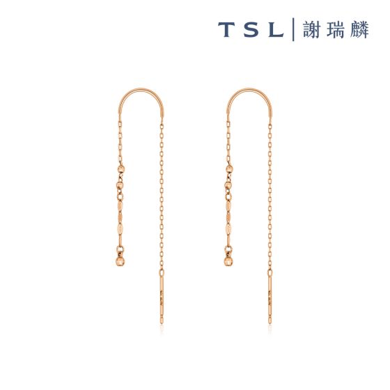 TSL|謝瑞麟 - 18K玫瑰色黃金耳環 AG704 AG704-NANA-R-XX