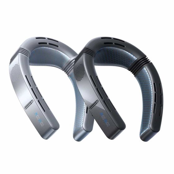 TORRAS - Coolify Cyber Fold AI Neck Air Conditioner (Black/Silver)