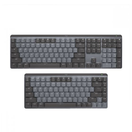 Logitech - MX Mechanical 無線智能機械鍵盤 - 石墨灰 (全尺寸/迷你型)(茶軸/紅軸)