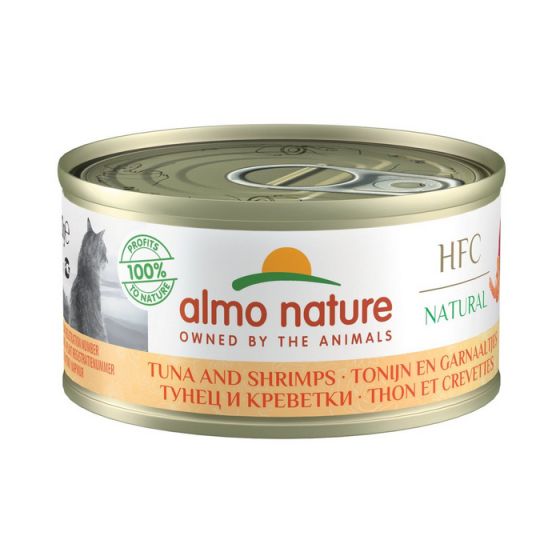 Almo Nature - HFC Natural 吞拿魚 鮮蝦(70g)貓罐頭 #9023/004120ALMO_004120