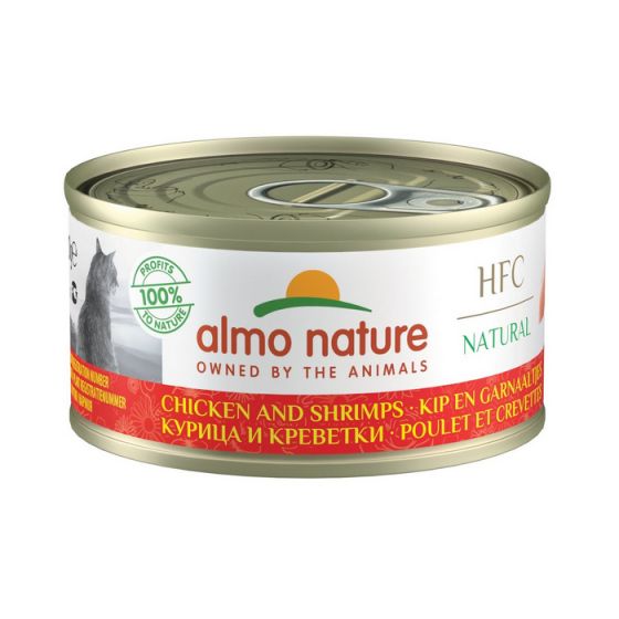 Almo Nature - HFC Natural 雞肉 鮮蝦(70g)貓罐頭 #9024/004137ALMO_004137