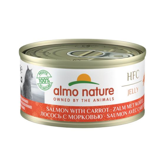 Almo Nature - HFC Jelly 三文魚 紅蘿蔔 (70g)貓罐頭 #9032/101348ALMO_101348
