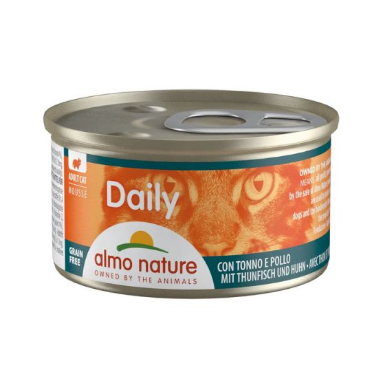 Almo Nature - Daily 吞拿魚 雞肉(85g)成貓主食慕絲罐頭 #148/125573ALMO_125573