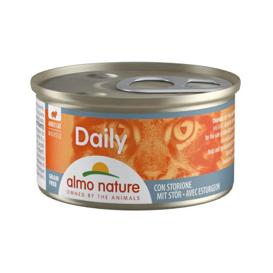 Almo Nature - Daily 鱘龍魚(85g)成貓主食慕絲罐頭 #146/126679ALMO_126679