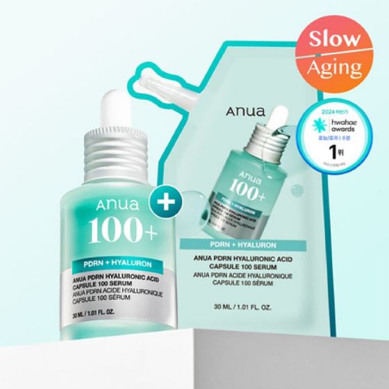 Anua - PDRN 透明質酸彈潤水光肌精華套裝 (30ml + 30ml 補充裝)