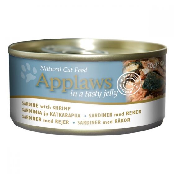Applaws - 貓啫喱系列 – 沙丁魚&蝦 (70g) Sardine with Shrimp(1件 / 6件) APP-1047-A