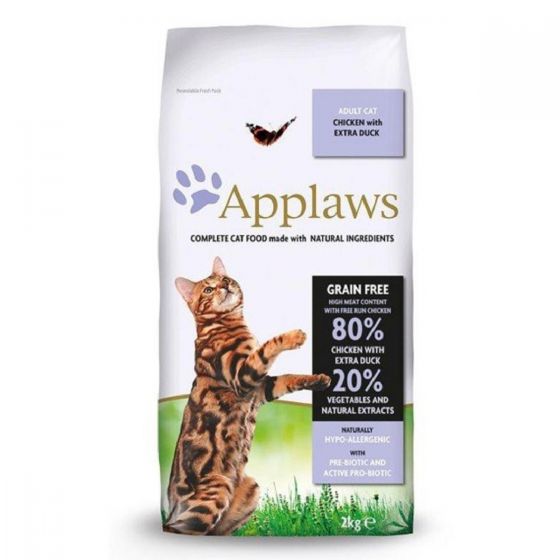 Applaws - 成貓糧 – 雞肉&鴨肉配方 (2kg) Cat Adult – Chicken with Extra Duck #4204 APP-4204