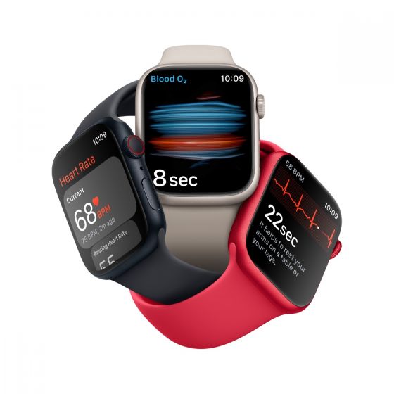 Apple Watch Series 8 GPS + 流動網絡 45mm鋁金屬錶殼配運動錶帶