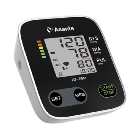 Asante - KF-65R 臂式血壓計 | 大屏幕 | 輕巧 | 雙用戶記憶 | 上臂式 | 示波法 | 語音提示 | 不規則心跳 | 身體移動 | 低電量 | 三高 ASAN-00107