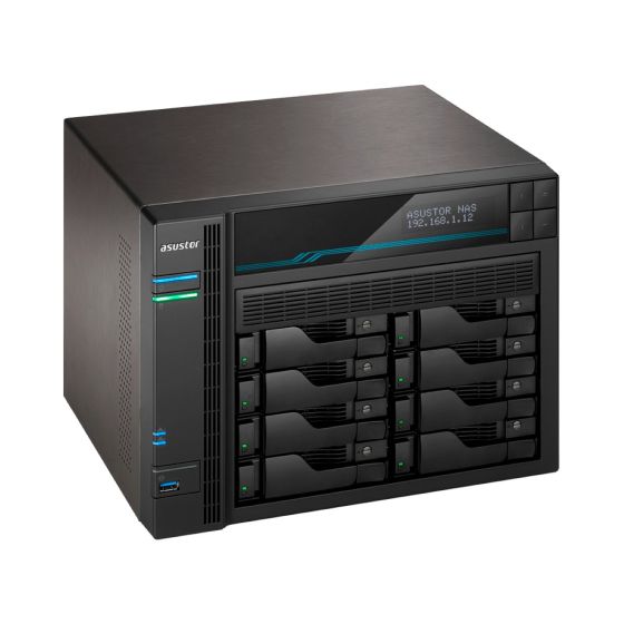 ASUSTOR - Lockerstor 8 AS6508T (LCD Panel) 網路儲存裝置 AU-NAS-AS6508T
