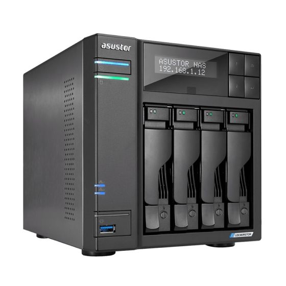 ASUSTOR - Lockerstor 4 AS6604T (LCD Panel) 網路儲存裝置 AU-NAS-AS6604T
