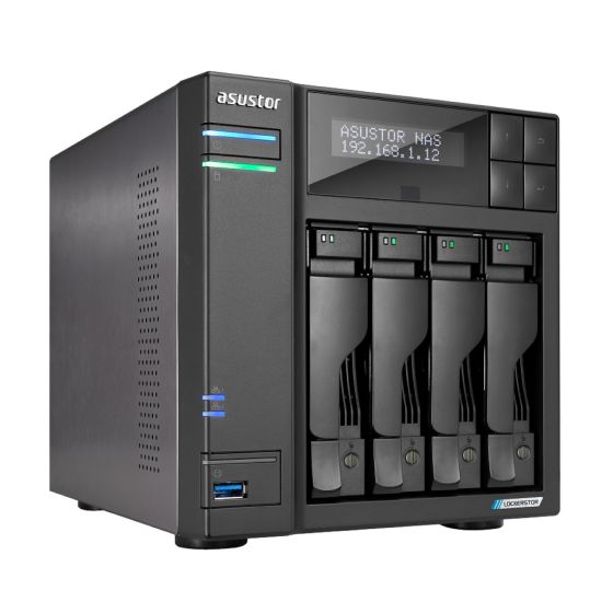 ASUSTOR - Lockerstor Gen 2 AS6704T (LCD Panel) 網路儲存裝置 AU-NAS-AS6704T