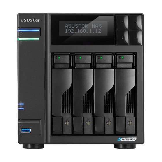 ASUSTOR - Lockerstor Gen 2+ AS6704T V2 (LCD Panel) 網路儲存裝置 AU-NAS-AS6704T2
