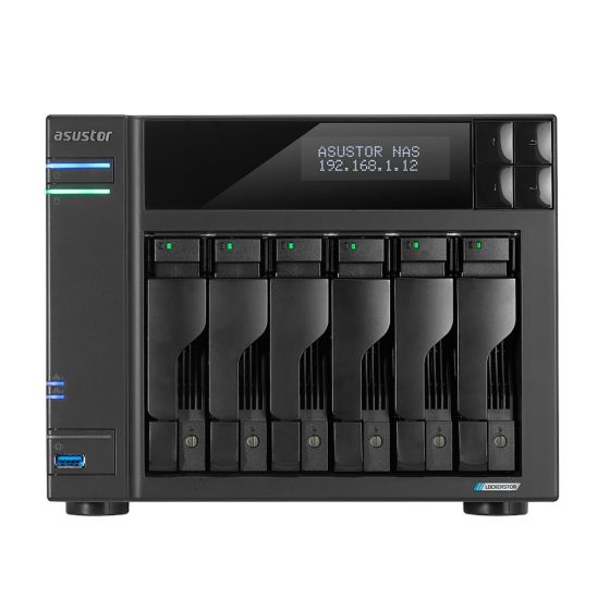 ASUSTOR - Lockerstor Gen 2+ AS6706T V2 (LCD Panel) 網路儲存裝置 AU-NAS-AS6706T2