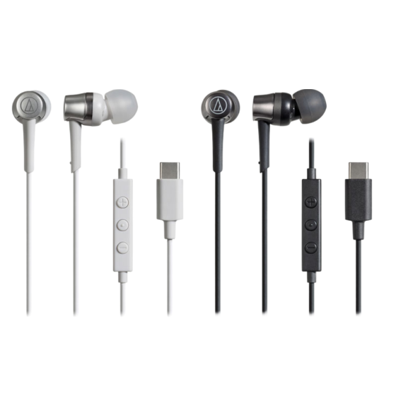Audio Technica - ATH-CKD3C USB Type-C Wired In-Ear Earphones (Black/White)