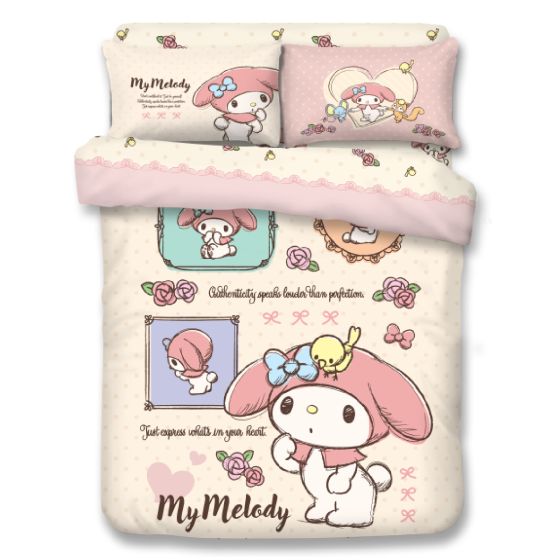 UJI Bedding - 1900 針瀛竹卡通床品套裝 - My Melody (多款呎碼) BCS-MM2601-MO