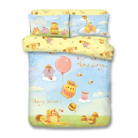 UJI Bedding - 1900 針瀛竹卡通床品套裝 - 迪士尼Ufufy Winnie the Pooh (多款尺寸) BCS-WP2401-MO