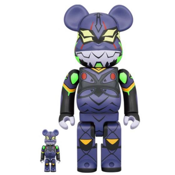 Be@rbrick - Evangelion Eva13 (New Paint Ver.) 400% & 100%