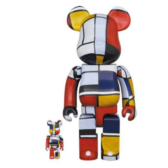 Be@rbrick -  Piet mondrian 400% & 100% 