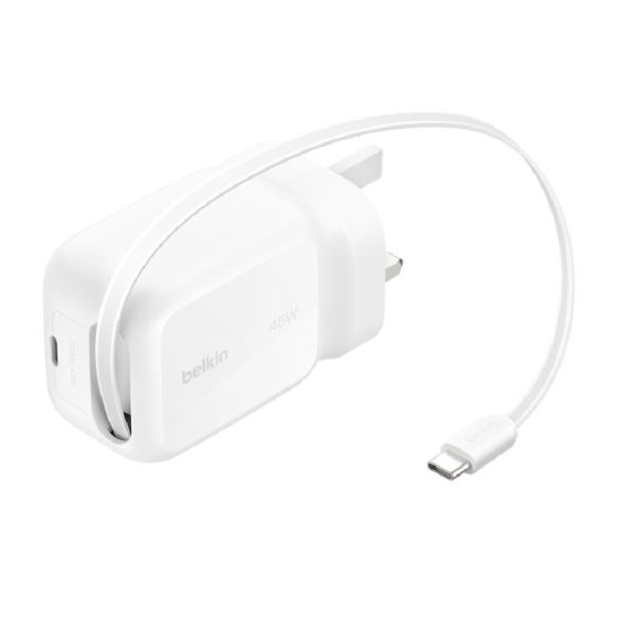 Belkin - UltraCharge GaN 伸縮線充電器 45W CR-BEL_WCH023MYWH
