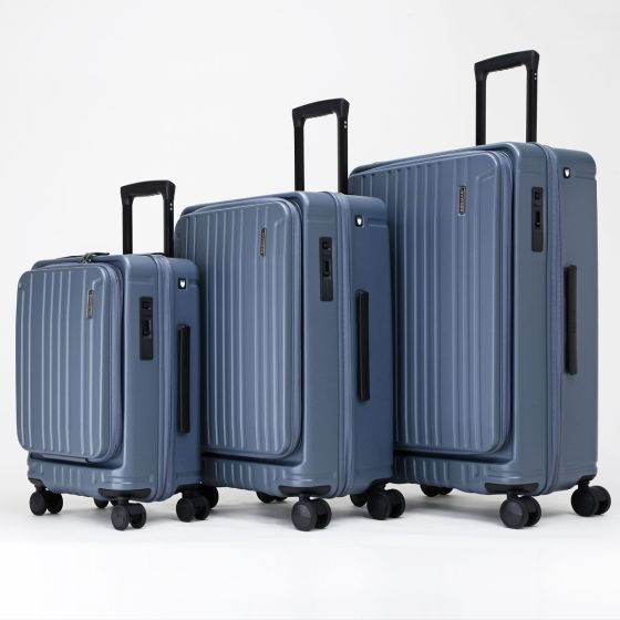 [以舊換新優惠] 電子券-BERMAS Maler -上掀前開式 煞車行李箱 (20/26/29吋) (墨石黑/青石藍/大象灰/抹茶拿鐵)