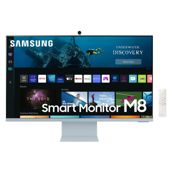 Samsung 32" M8 次世代智能顯示器 (2022) 夕霧藍  (LS32BM80BUCXXK)/ 送 $800超市優惠券 (由Samsung 提供)