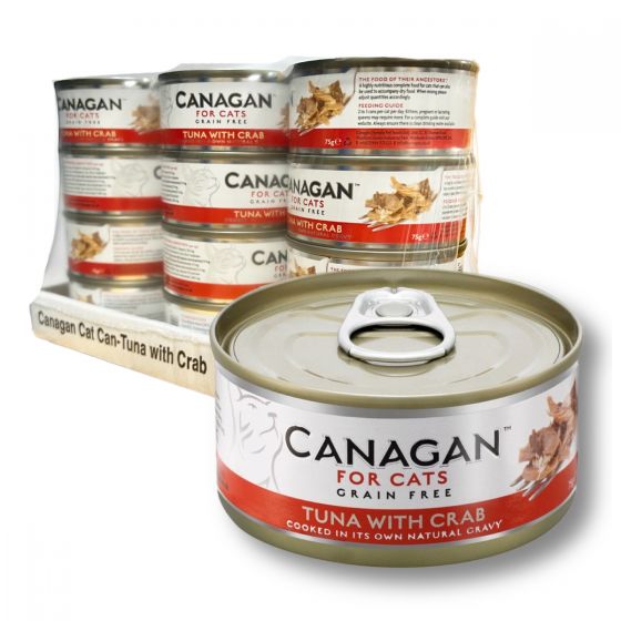 Canagan - 吞拿魚伴蟹肉貓罐頭 (75g x 12罐) #WA75_12 CR-CANA-WA75-12