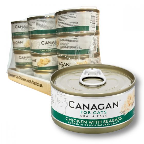 Canagan - 雞肉伴鱸魚貓罐頭 (75g x 12罐) #WB75_12 CANA-WB75-12