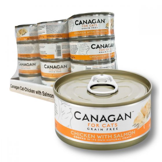 Canagan - 雞肉伴三文魚貓罐頭 (75g x 12罐) #WS75_12 CANA-WS75-12