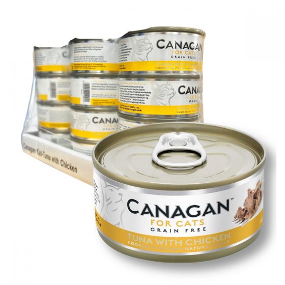 Canagan - 吞拿魚伴雞肉貓罐頭 (75g x 12罐) #WU75_12 CR-CANA-WU75-12