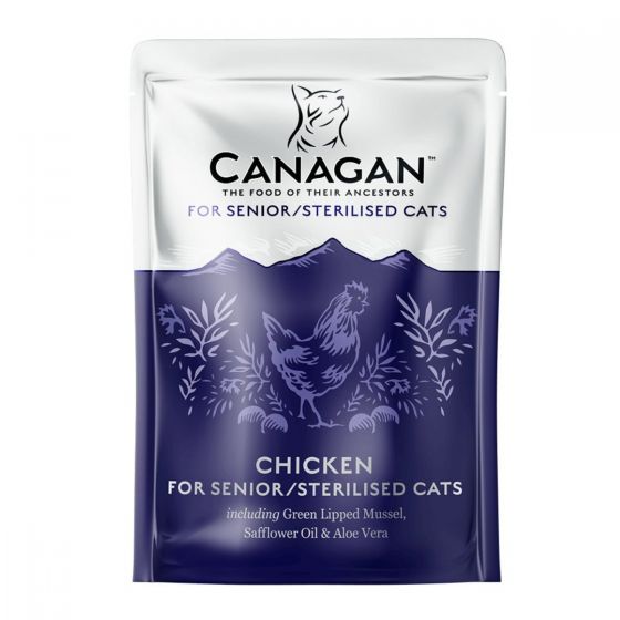 Canagan - 高齡貓雞肉味袋裝貓濕糧 (85g) #040079 CANA-YLS