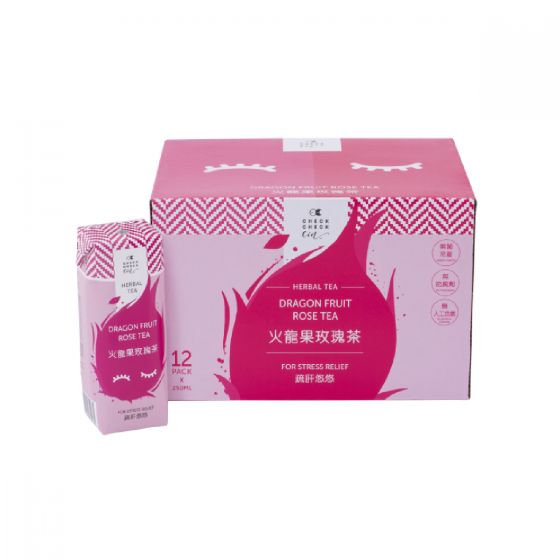 (電子換領券) CheckCheckCin - 火龍果玫瑰茶 (紙包裝原箱12包) CCC-paperpack001