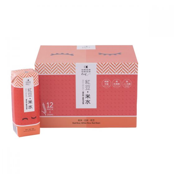 (電子換領券) CheckCheckCin - 紅豆 米水 (紙包裝原箱12包) CCC-paperpack005