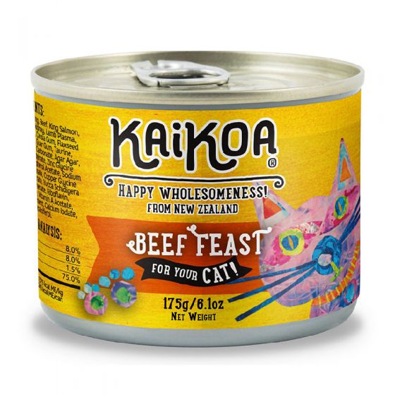 KAIKOA - 紐西蘭牛肉成貓罐頭 (無殻物配方) (85g / 175g) CDB5M020